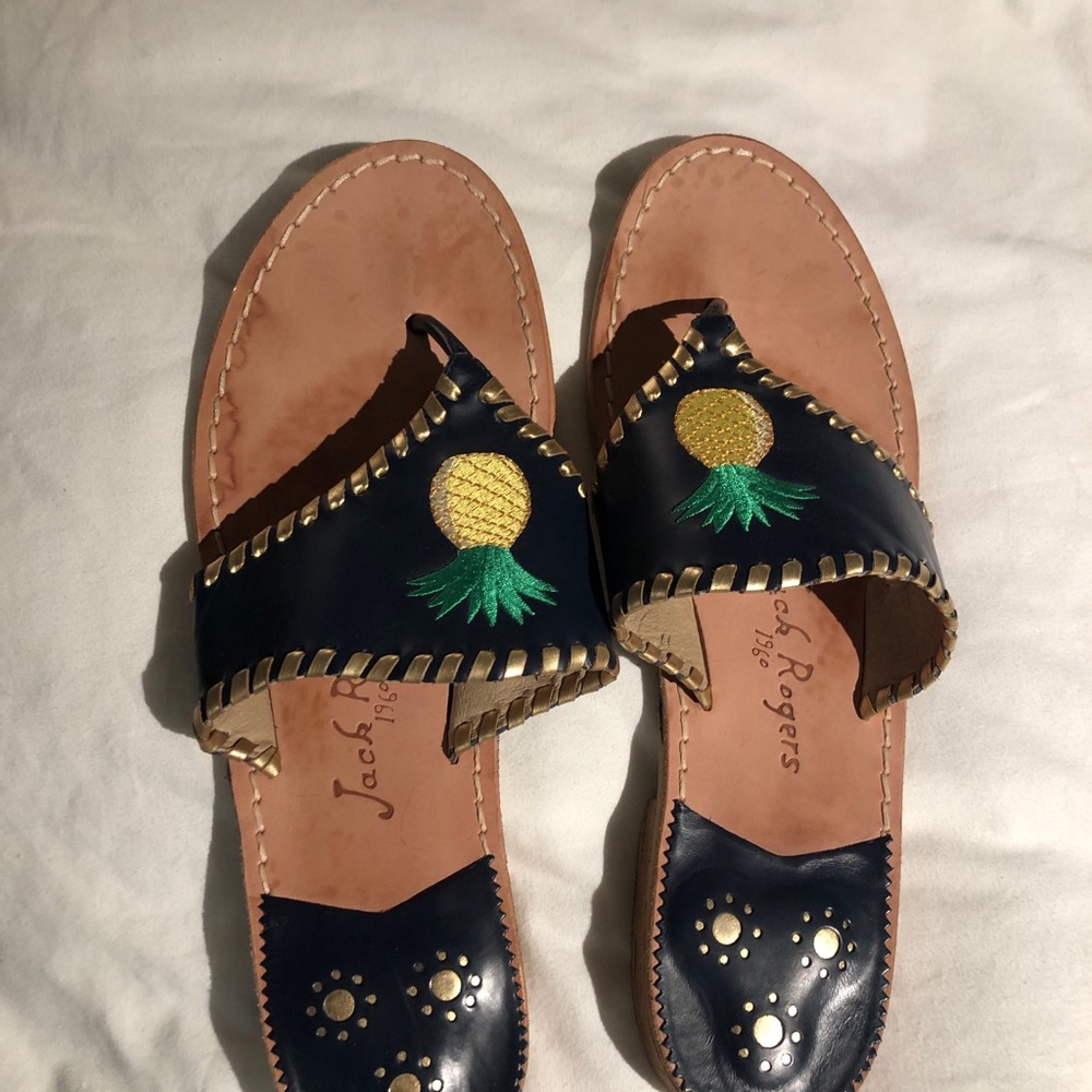 Jack Rogers Pineapple Sandals!
